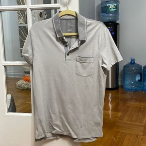 Grey Armani Exchange Polo
